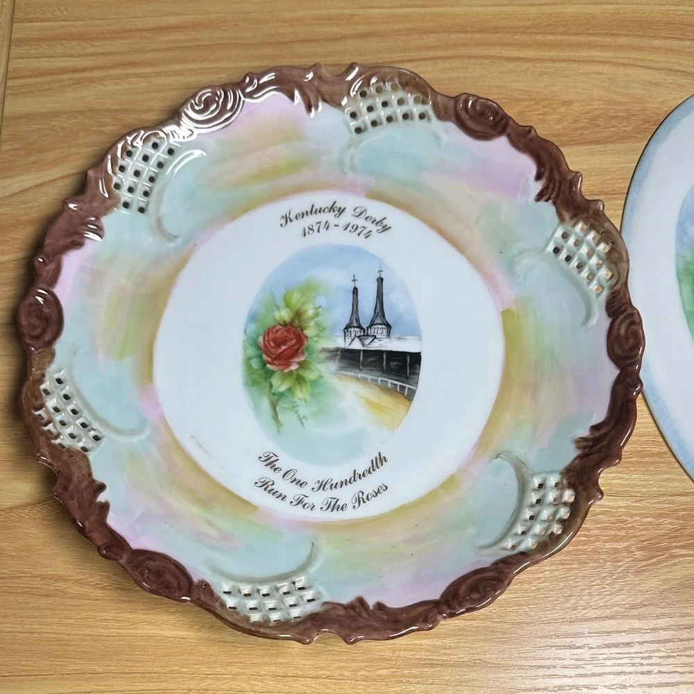 Kentucky derby 1864-1974 Decorative Plates the one hundredth run for the roses